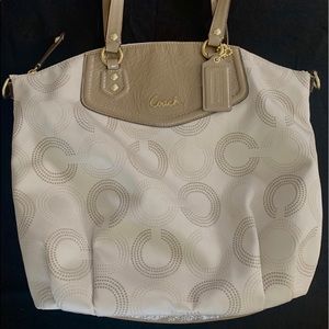 Coach Ashley Dotted OP Art North South Purse